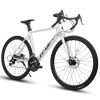 A28315-WHITE Mountain Bike , Suspension Fork, Steel Frame Disc-Brake for Men Women Mens Bicycle Adlut Bik