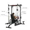 LAT Pull down weight storage rack power cage 1400 pounds capacity power rack Home and Garage Gym full body workout multiple accessories squat rack adu