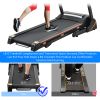 Folding Electric 3.5HP Treadmill With Incline Medium Running Machine Motorised LCD Gym 330lbs Folding Treadmill Electric Motorized Power 14.8KM/H Runn