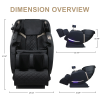 Full Body Massage Chair With Zero Gravity Recliner,with two control panel: Smart large screen & Rotary switch,spot kneading and Heating,Airbag coverag