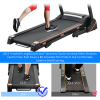 330LBS Folding Electric Trenmill Aerobic Training 14.8KM/h Running Fitness LCD Display 5in 3.5HP motor, Tting Medium Treadmill Home / Office adult men