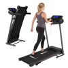 250LBS Folding electric treadmill Bluetooth APP support walking aerobic training 12 preset program 5in-LCD display 2.5HP motor home / office adult men