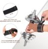 Weight Lifting Grips with Wrist Straps - Weightlifting Hooks, Non-Slip Cowhide Padded Workout Gloves for Men and Women Deadlift, Pull Up, Rows, Home G