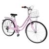 26in 150kg High Carbon Steel V Brake 7 Speed commuter Bike Pink