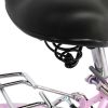 26in 150kg High Carbon Steel V Brake 7 Speed commuter Bike Pink