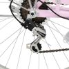 26in 150kg High Carbon Steel V Brake 7 Speed commuter Bike Pink