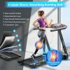 4.75HP Folding Treadmill with Preset Programs Touch Screen Control