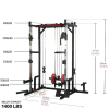 LAT Pull down weight storage rack power cage 1400 pounds capacity power rack Home and Garage Gym full body workout multiple accessories squat rack adu