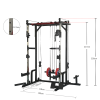 LAT Pull down weight storage rack power cage 1400 pounds capacity power rack Home and Garage Gym full body workout multiple accessories squat rack adu