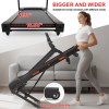 Bluetooth Folding Electric Treadmill 330 LBS Walking Aerobic Training 14.8KM/ h Running LCD Display 6in 3.5HP Motor, Tting Medium Treadmill Home / Off