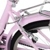 26in 150kg High Carbon Steel V Brake 7 Speed commuter Bike Pink