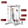 LAT Pull down weight storage rack power cage 1400 pounds capacity power rack Home and Garage Gym full body workout multiple accessories squat rack adu