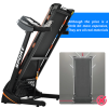 330LBS Folding Electric Trenmill Aerobic Training 14.8KM/h Running Fitness LCD Display 5in 3.5HP motor, Tting Medium Treadmill Home / Office adult men