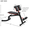 Strength Training Rome Chair 330 lb utility bench Level 8 pull-out extension bench aerobic training abdomen arms back chest shoulders legs muscles Hom