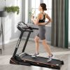 Folding Electric 3.5HP Treadmill With Incline Medium Running Machine Motorised LCD Gym 330lbs Folding Treadmill Electric Motorized Power 14.8KM/H Runn