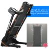 Folding Electric 3.5HP Treadmill With Incline Medium Running Machine Motorised LCD Gym 330lbs Folding Treadmill Electric Motorized Power 14.8KM/H Runn