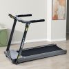 Folding Electric 3.5HP Treadmill Medium Running Machine Motorised Gym 330lb,Portable Compact Treadmill Foldable for Home Gym Fitness Workout Jogging W