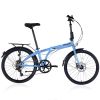 24" Folding City Bike Aluminum Frame 7 Speed Folding Bike