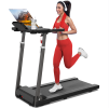 300LBS Folding Electric Treadmill Bluetooth APP Support Walking Aerobic Training Preset Program LCD Display 10in 2.5HP Motor adjustment height home /