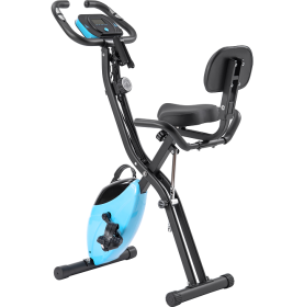 Folding fitness car fitness upright and horizontal X-Bike 10 class adjustable resistance, arm band and backrest studio home and garage gym Full-body e (MS187237AAH: MS187237AAM)