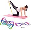 Foam Handle 8 Shape Elastic Band; Tension Band For Abdomen Waist Arm Leg Stretching; Fitness Training