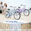 7 Speed Bicycles, Multiple Colors 26"Inch Beach Cruiser Bike