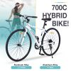 Shimano 7 Speed Hybrid Bike Aluminum Alloy Frame C-Brake 700C Road Bike For men women's City Bicycle