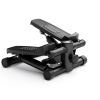 Mini Fitness Stepper, Hydraulic Fitness Stepper with Resistance Bands and Display, Silent Design, Weight Capacity 300LBS, Portable Stepper for Total B