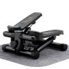 Mini Fitness Stepper, Hydraulic Fitness Stepper with Resistance Bands and Display, Silent Design, Weight Capacity 300LBS, Portable Stepper for Total B