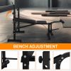 Olympic Weight Bench, Bench Press Set with Squat Rack and Bench for Home Gym Full-Body Workout