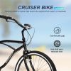 HARMI  Adult Beach Cruiser Bike,7 Speed Bicycles, Multiple Colors,26" Inch Wheels, for Men and Women